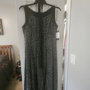 Perceptions Black and White Maxi Dress